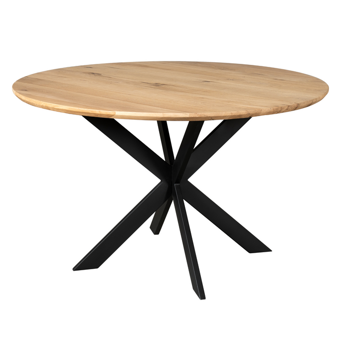 Starfurn Eiken eettafel Ferris | Rond 130 cm | Naturel