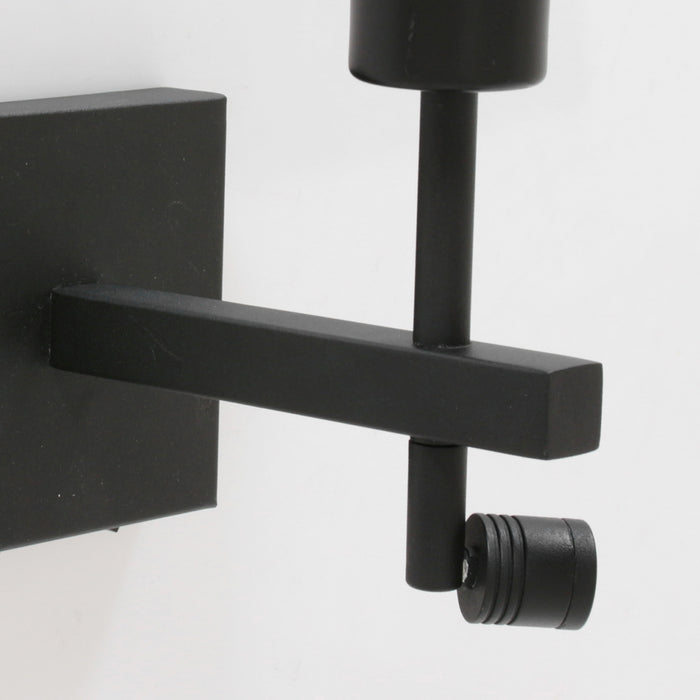 Steinhauer - wandlamp - Stang - zwart - bamboe metaal - bedlampje -