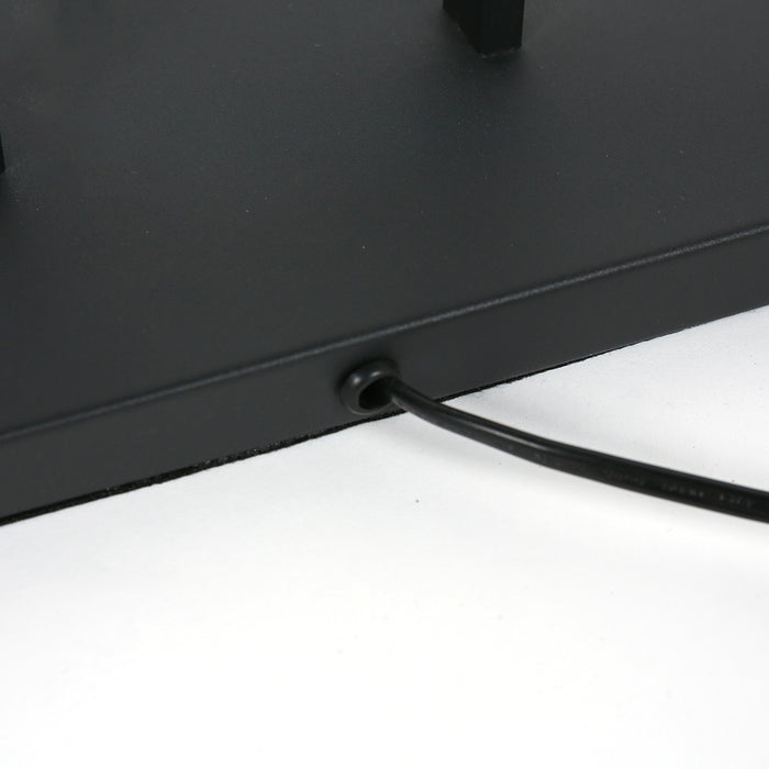 Steinhauer - vloerlamp - Stang - zwart - bamboe metaal - Ø 50cm - E27