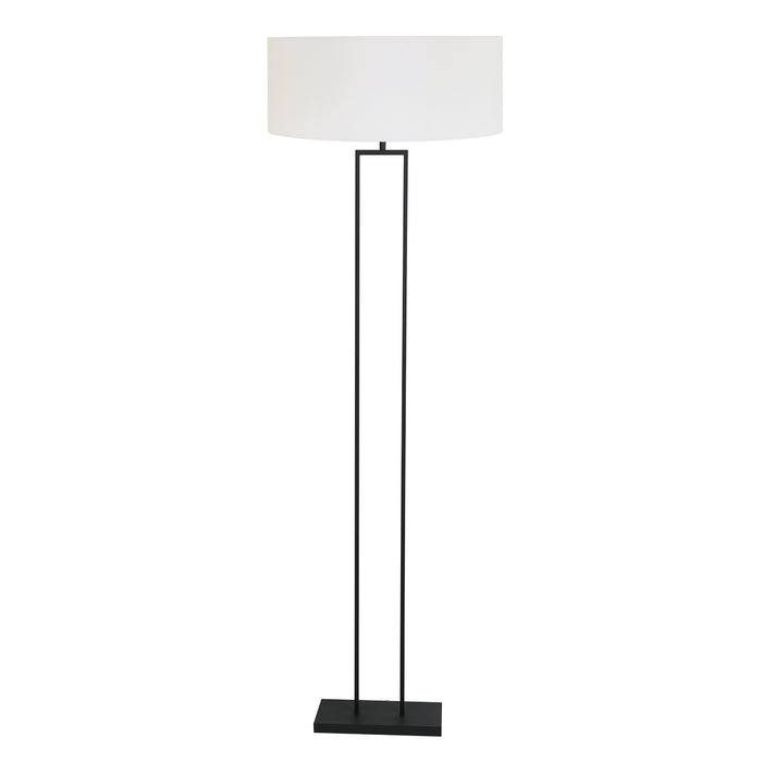 Steinhauer - vloerlamp - Stang - zwart - linnen metaal - Ø 50cm - E27