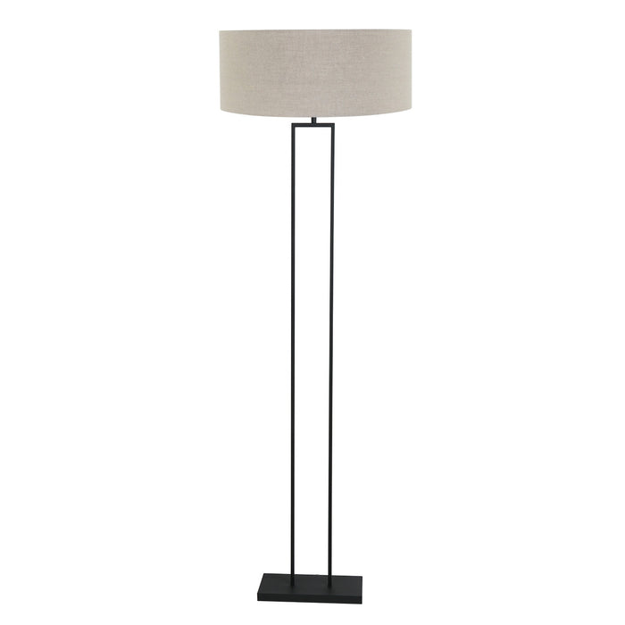 Steinhauer - vloerlamp - Stang - zwart - linnen metaal - Ø 50cm - E27