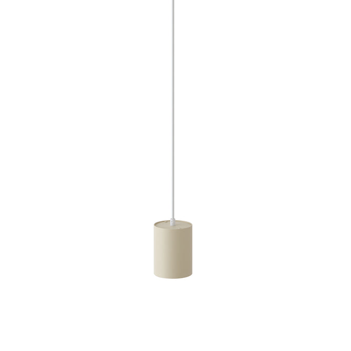 QAZQA Moderne hanglamp beige met wit voor railsysteem 1-fase GU10