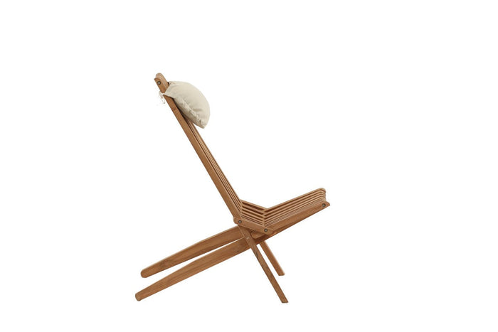 Rebellenclub Cream Tuin Loungestoel - Naturel HoutÊ