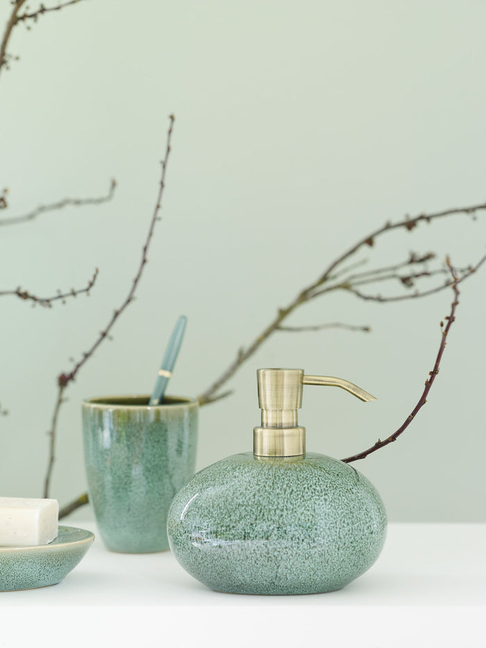 Ugo Schaal Met Deksel Forest | Groen | Stoneware