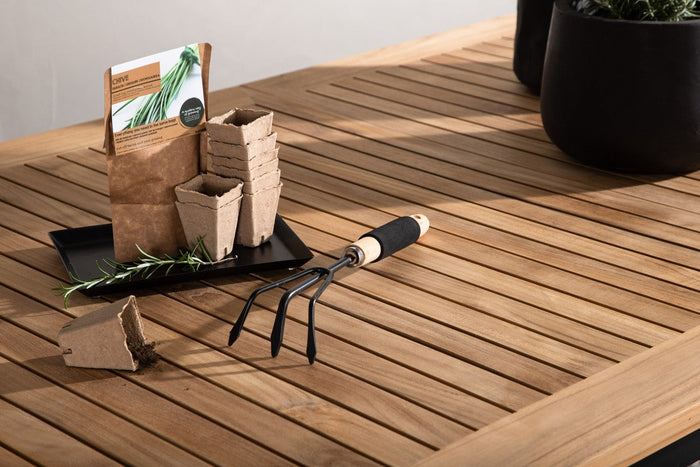 Rebellenclub Castor Tuintafel - 224 x 100 cm - Zwart