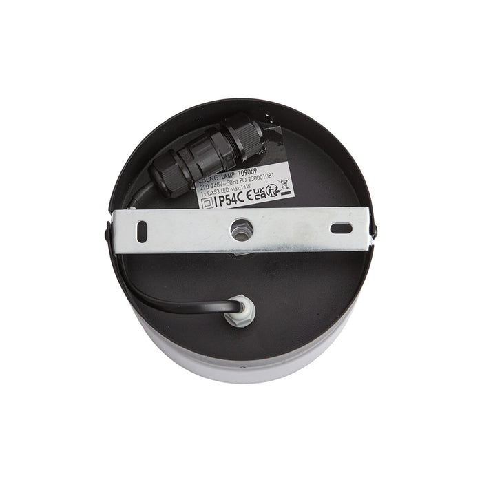 QAZQA Moderne plafondlamp zwart met smoke glas  - Puck