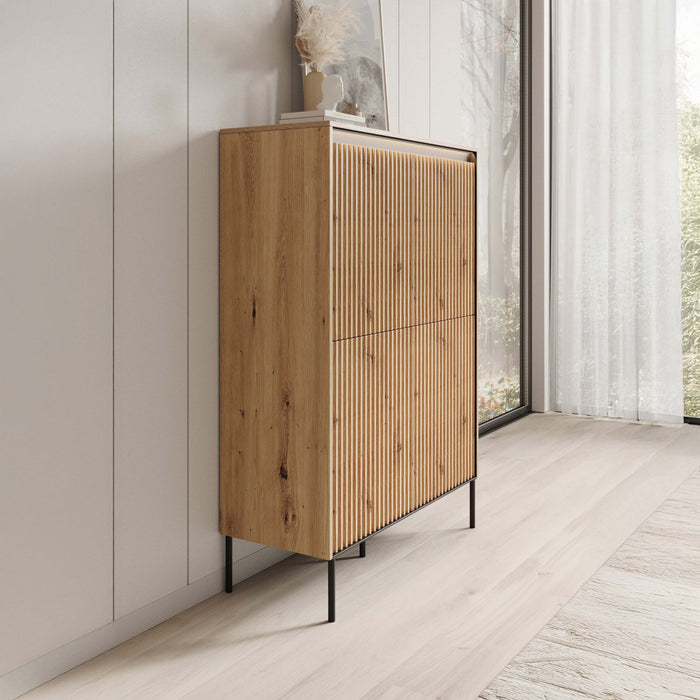 Meubella - Dressoir Timoteo - Eiken - 98 cm - Hoog