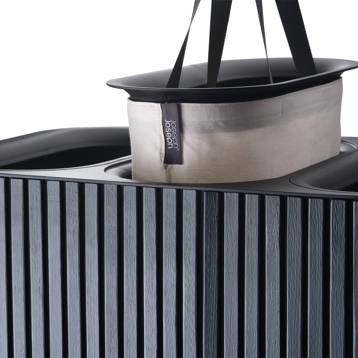 Joseph Joseph Tota Luxe Trio Wasmand 90 L - Black