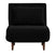 Bronx71 Velvet slaapfauteuil Hanna zwart