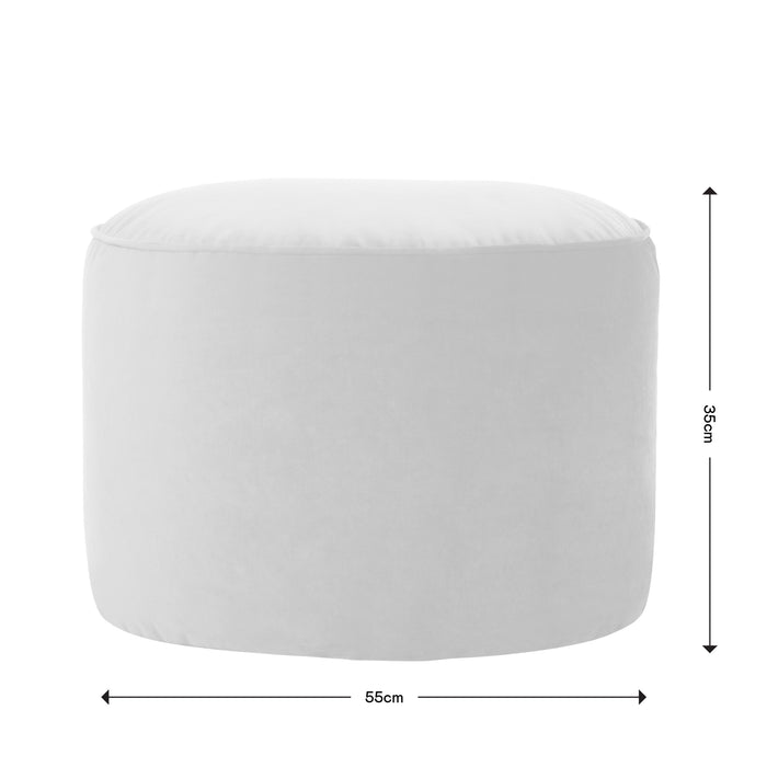 icon Milano XL Poef - Fluffy Pluche Imitatiebont - Mocha