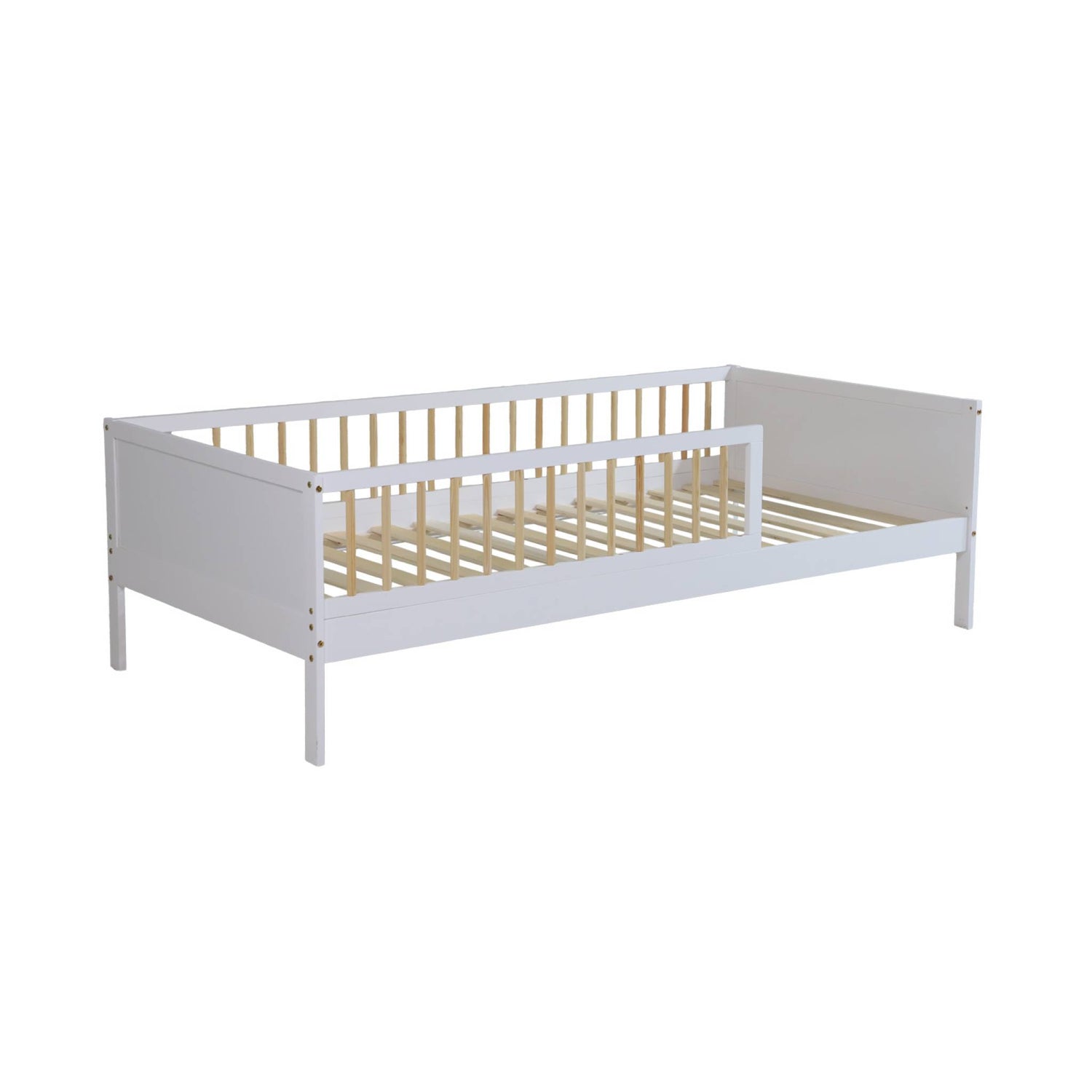 sweeek - Kinderbed 90 x 190 cm grenenhout lattenbodem inbegrepen