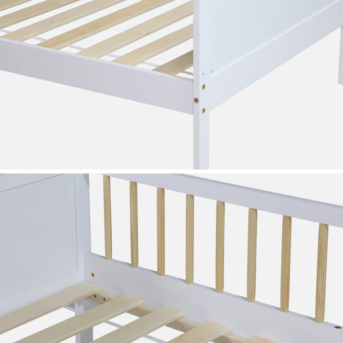 sweeek - Kinderbed 90 x 190 cm grenenhout lattenbodem inbegrepen