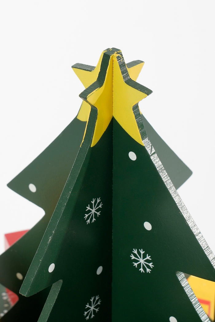 Mica Decorations Adventskalender - H30 x Ø28 cm - MDF - Meerkleurig