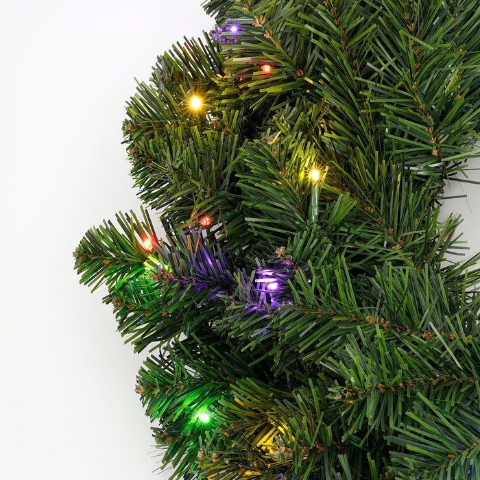 Black Box Trees Limber LED Kerstkrans voor Buiten-H15 x Ø60 cm-Groen