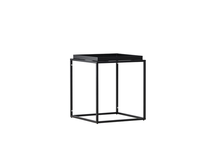 Fjôrd - Bijzettafel Zwart Metaal - 45x45x51cm - Porto