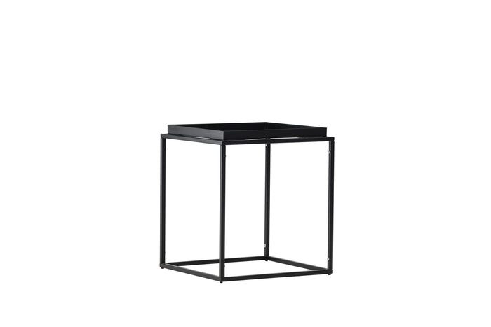 Fjôrd - Bijzettafel Zwart Metaal - 45x45x51cm - Porto