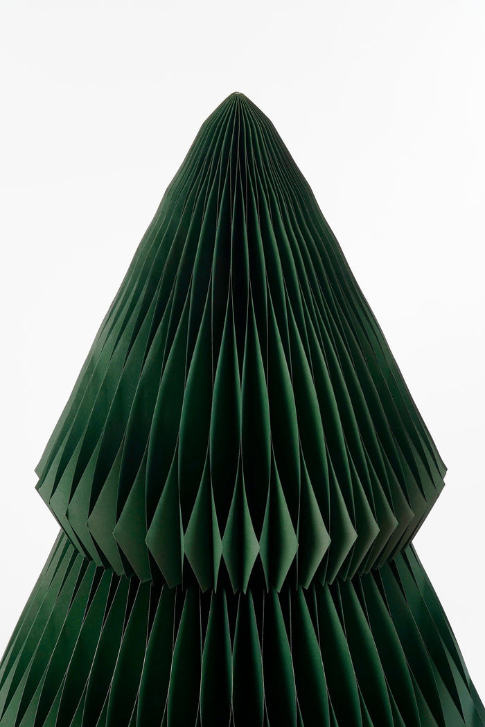 Mica Decorations Decoratie Kerstboom - H212 x Ø120 cm - Papier - Groen