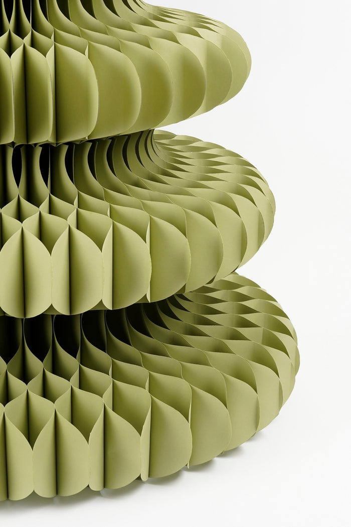 Mica Decorations Decoratie Kerstboom - H212 x  Ø148cm-Papier-Groen