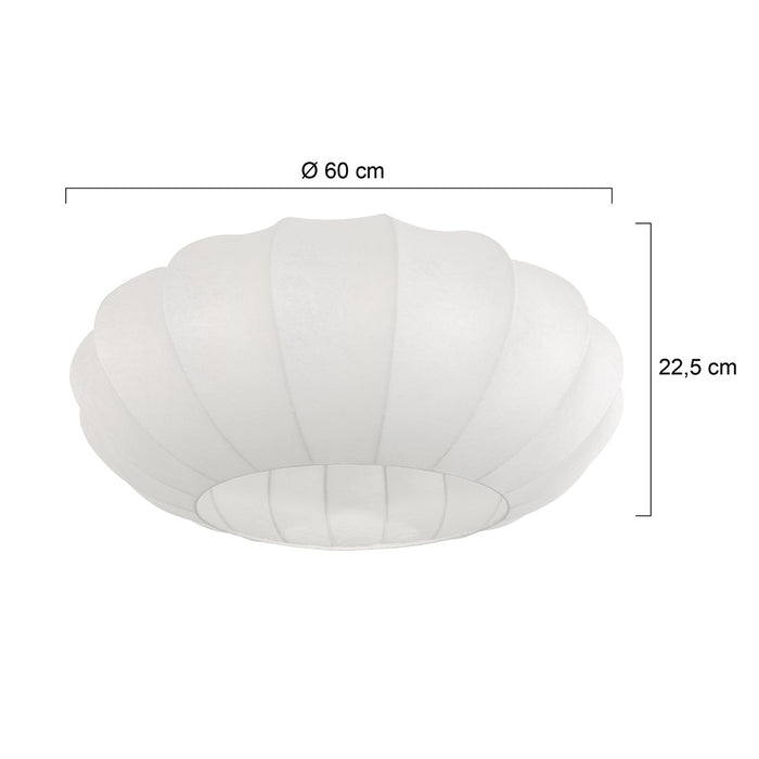 Steinhauer - Lampenkap Wit Zijde - 60x60x22,5cm