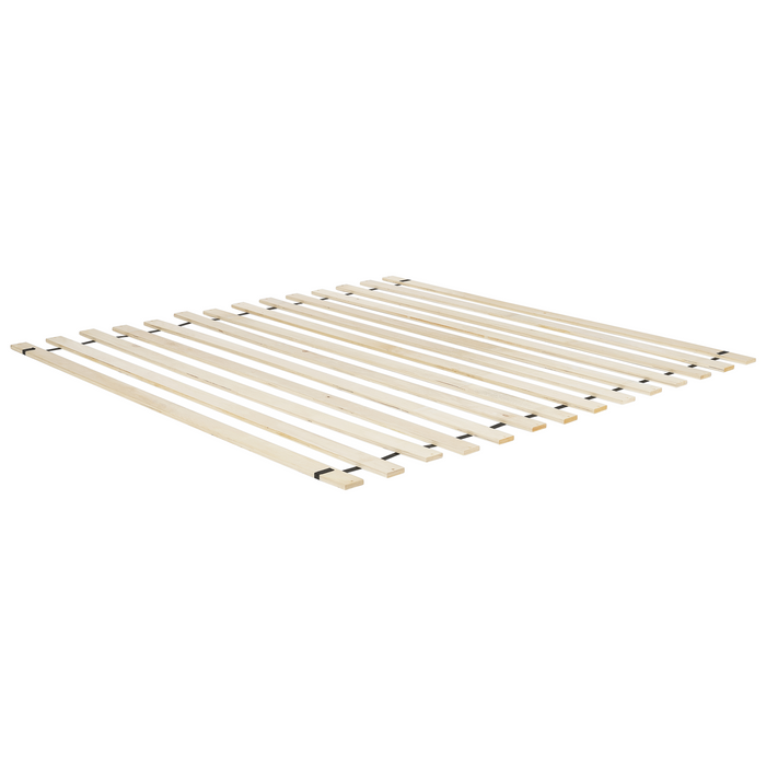 Beliani - VALOGNES - Tweepersoonsbed - Bruin - 180 x 200 cm - Bouclé