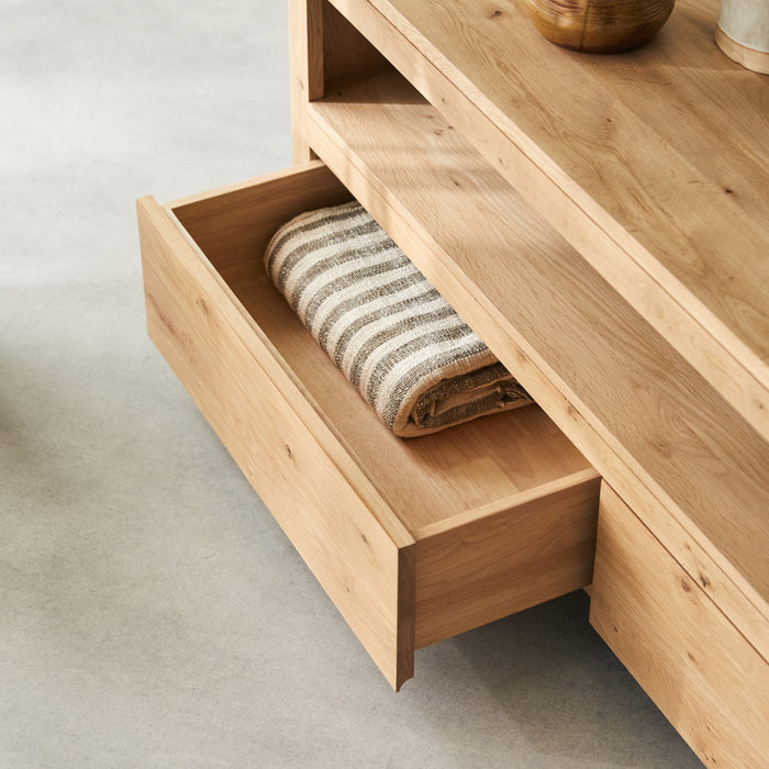 Tikamoon - Anoa - Massief eiken tv-meubel 140 cm