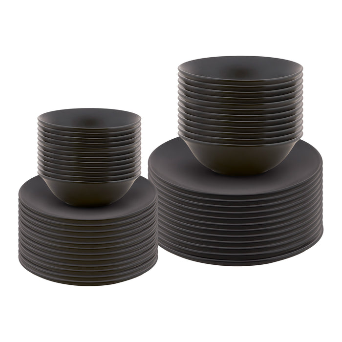 vtwonen Serviesset - Set van 48 - Zwart