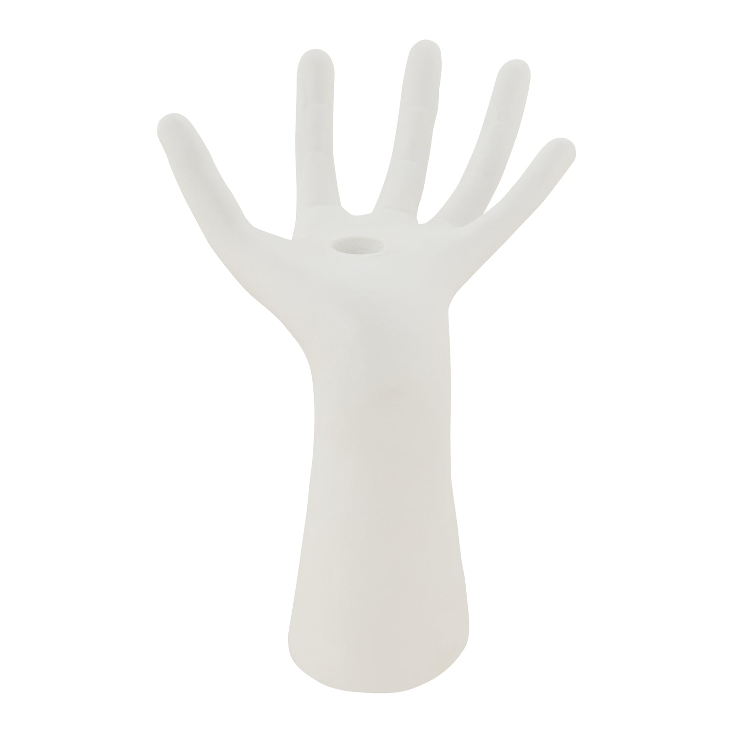 vtwonen Ecomix Wide Hand Kandelaar - Mat Wit