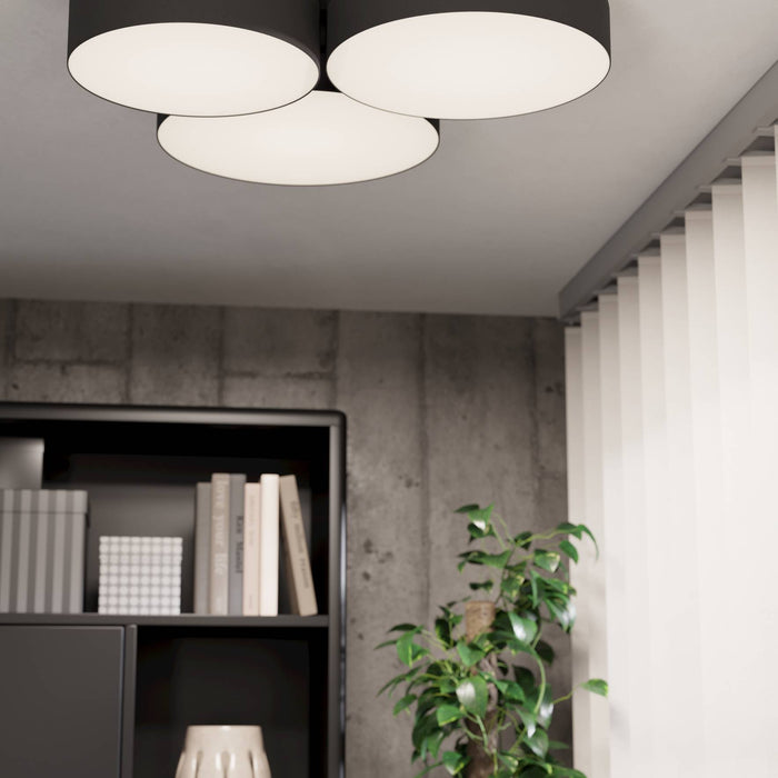 EGLO connect.z Barbano-Z Plafondlamp - 60,5 cm - Zwart|Wit - RGB