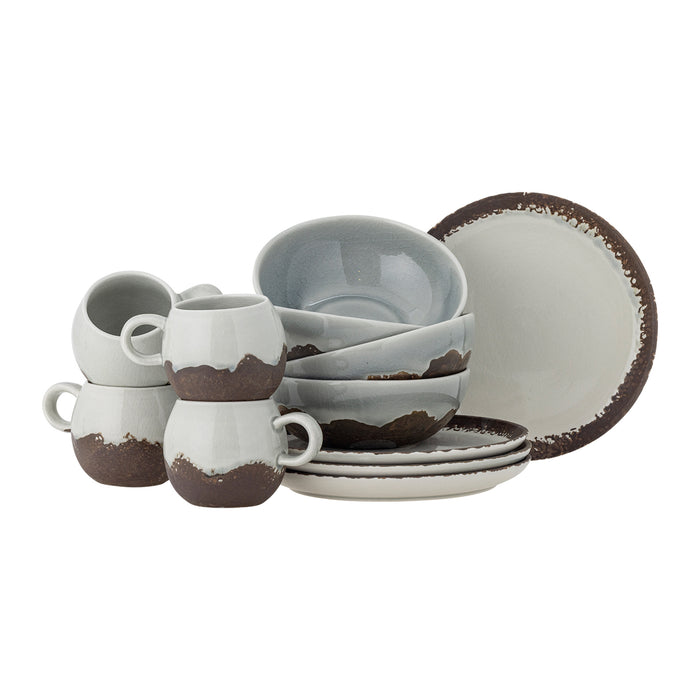 Bloomingville Paula Ontbijt Serviesset 12-delig - Bruin