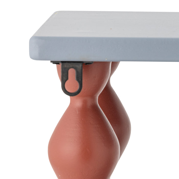 Bloomingville Bibiola Wandplank B 80 cm - Blauw / Rood