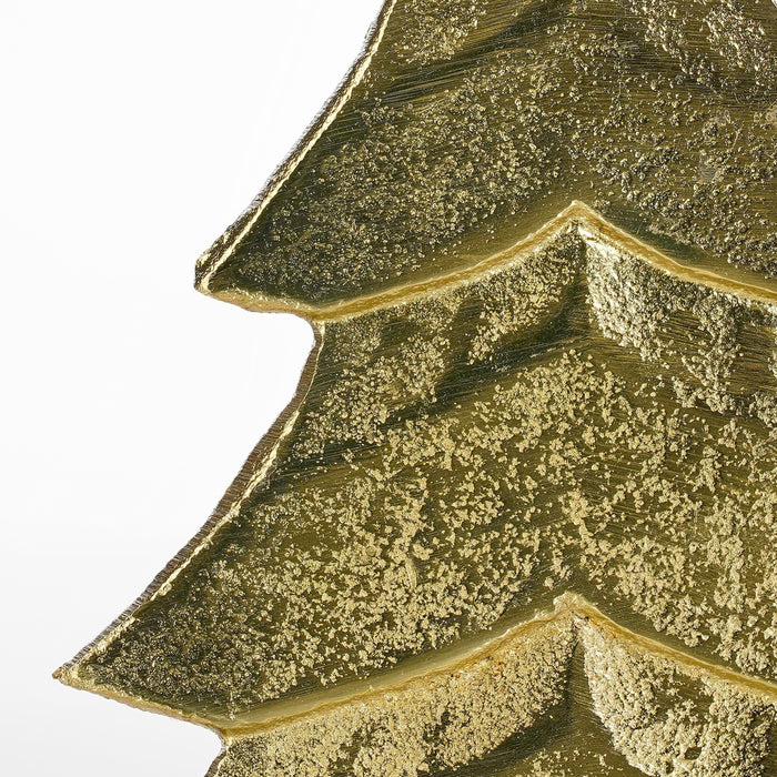 Mica Decorations Decoratie Kerstboom - L18 x B7 x H32 cm - Champagne