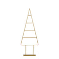 Mica Decorations Decoratie Kerstboom - L34 x B12 x H90 cm - IJzer-Goud