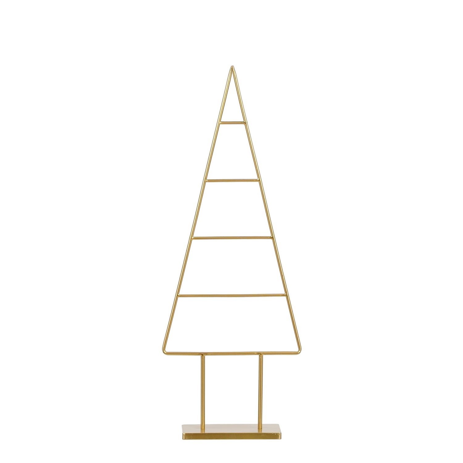 Mica Decorations Decoratie Kerstboom - L34 x B12 x H90 cm - IJzer-Goud