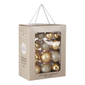 Mica Decorations Kerstballen Set - 26 Stuks - Ø7 cm - Glas - Champagne
