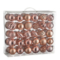 Mica Decorations Kerstballen Set - 60 Stuks - Roze