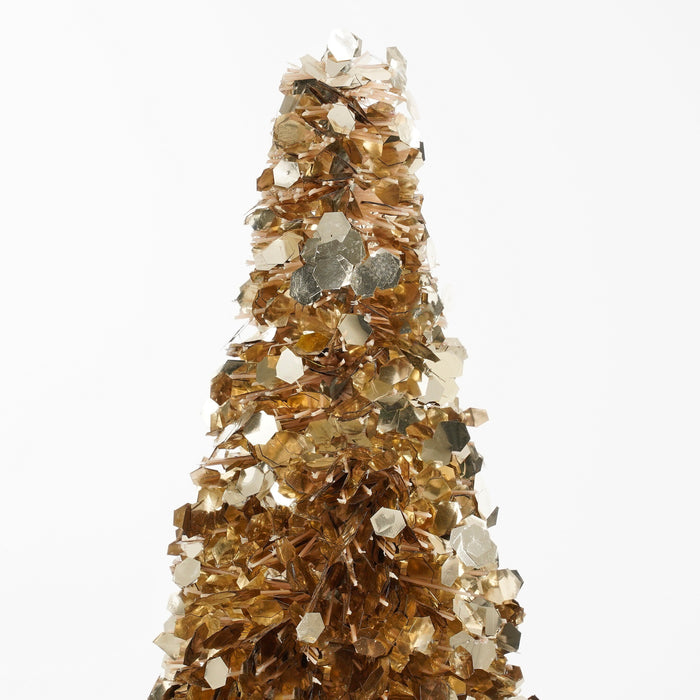Mica Decorations Decoratie Kerstboom - H60 x Ø19 cm - Champagne