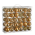 Mica Decorations Kerstballen Set - 60 Stuks - Koper