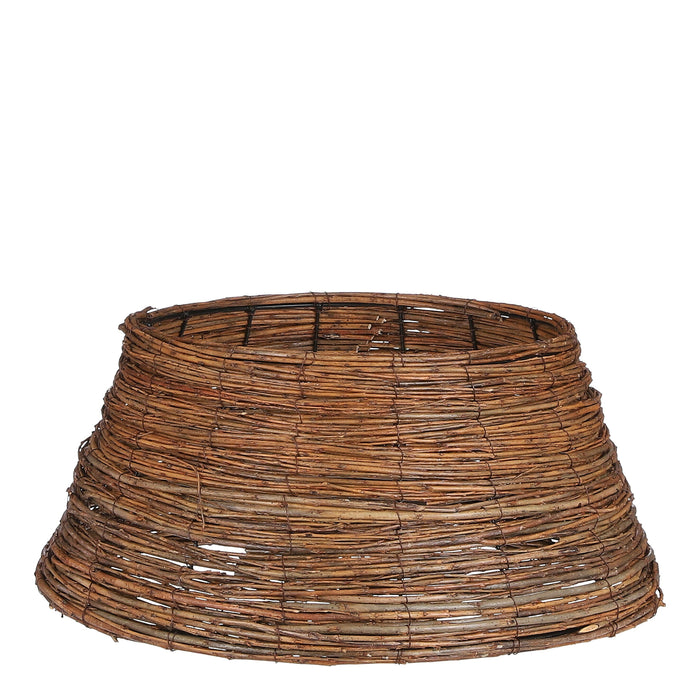 Mica Decorations Kerstboommand - H21 x Ø50 cm - Wilgentakken - Bruin