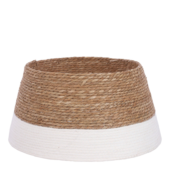 Mica Decorations Kerstboomrok - H26 x Ø50 cm - Zeegras - Off White
