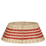 Mica Decorations Kerstboomrok - H25 x Ø60 cm - Rotan - Beige, Rood