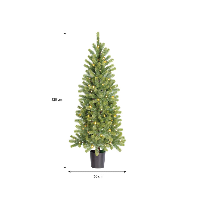 Black Box Trees Nagoya Kunstkerstboom met Verlichting - H120 x  Ø60 cm