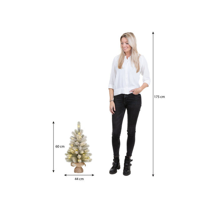 Black Box Trees Nagoya Kunstkerstboom met Verlichting - H60 x  Ø44 cm