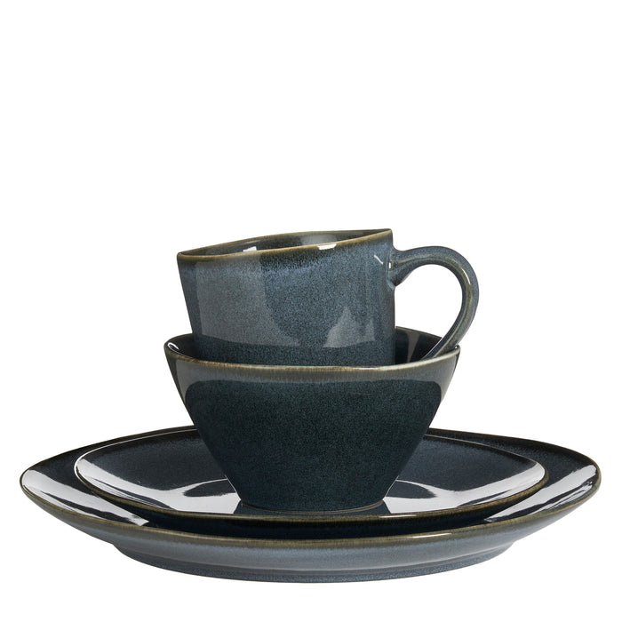 Mica Decorations Servies Racco - 31x29x29 cm - Steen - Donker Grijs