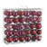 Mica Decorations Kerstballen Set - 60 Stuks - Fuchsia