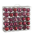 Mica Decorations Kerstballen Set - 60 Stuks - Fuchsia