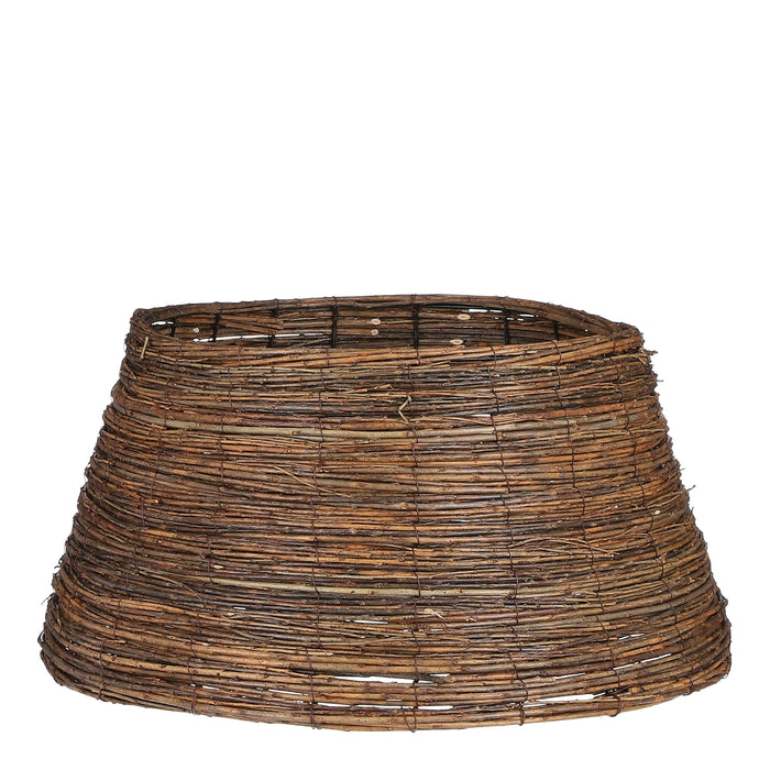 Mica Decorations Kerstboomrok H26 x Ø55 cm Wilgenhout Bruin