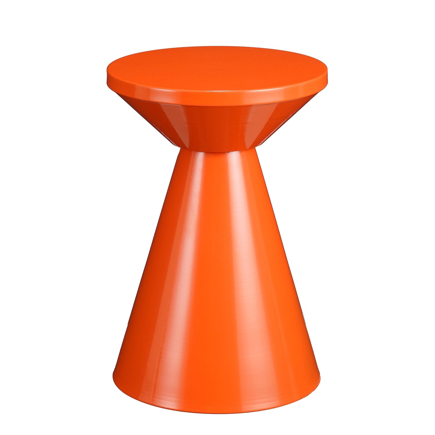 Mica Decorations Jim Bijzettafel - H45 x Ø31 cm - IJzer - Oranje