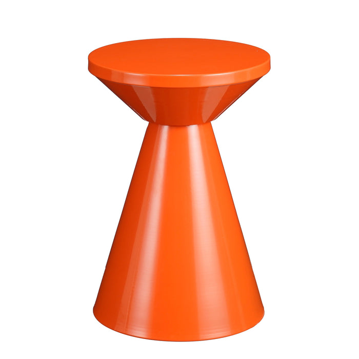 Mica Decorations Jim Bijzettafel - H45 x Ø31 cm - IJzer - Oranje