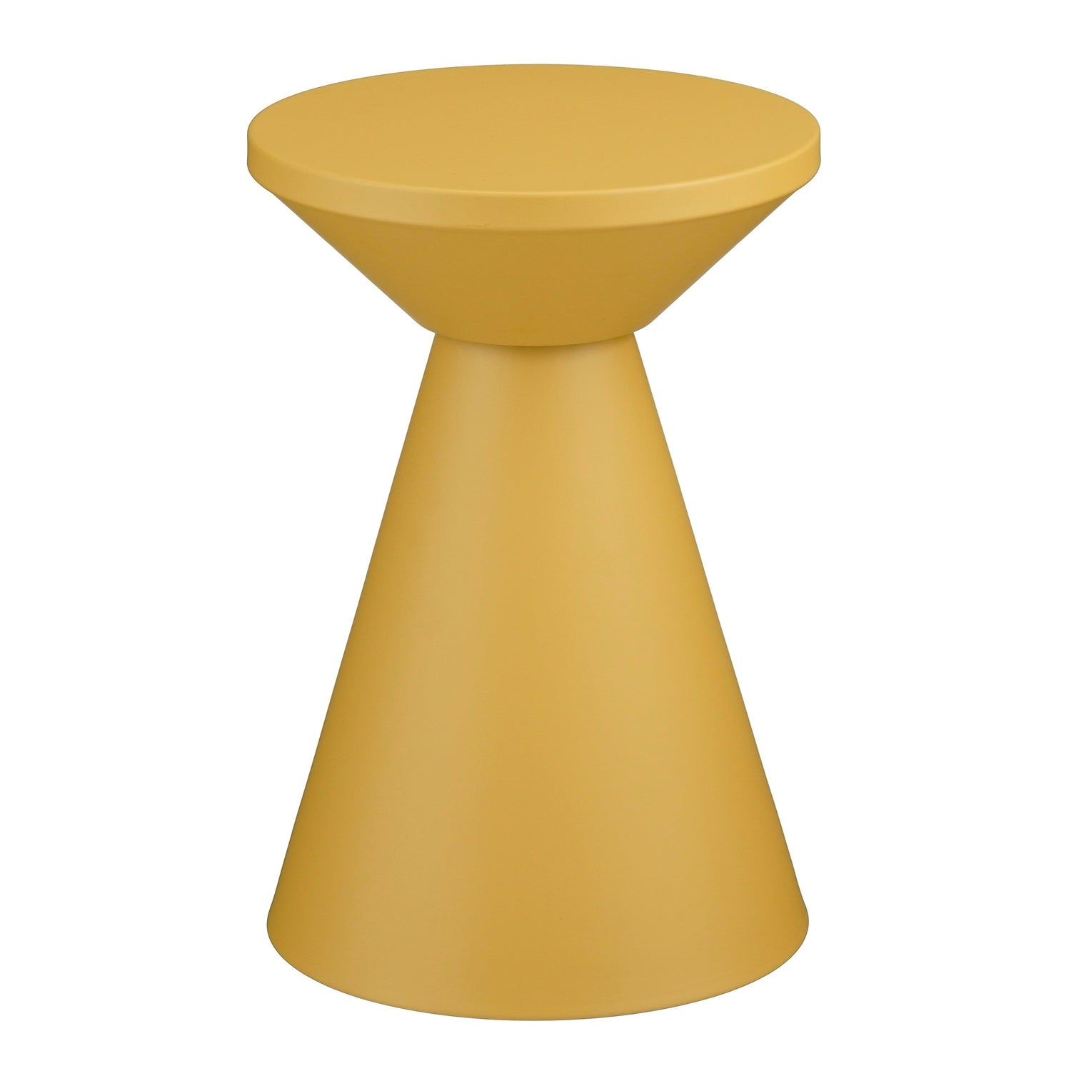 Mica Decorations Jim Bijzettafel - H45 x Ø31 cm - IJzer - Okergeel