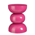 Mica Decorations Luna Bijzettafel - H46 x Ø32 cm - IJzer - Fuchsia